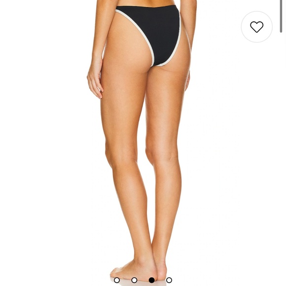 NWT LSPACE Jada Bikini Bottom in Black & Cream in Size Medium - Picture 4 of 10